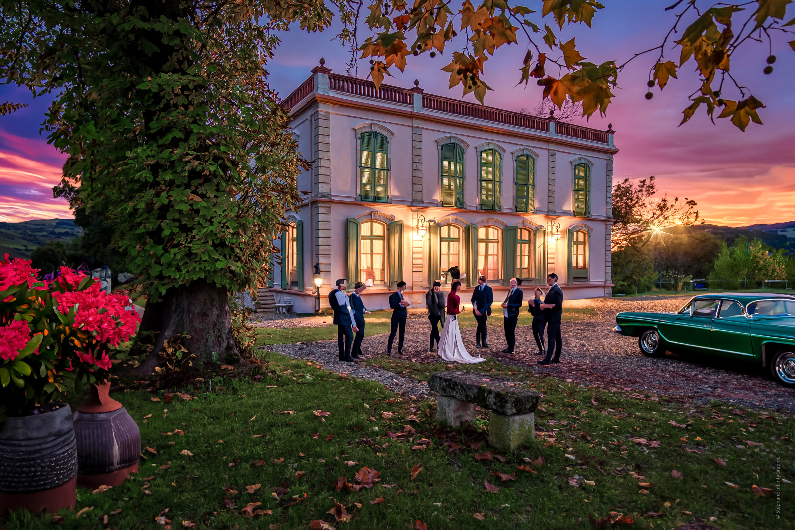 Château du Domaine de la Durantie vu depuis le parc