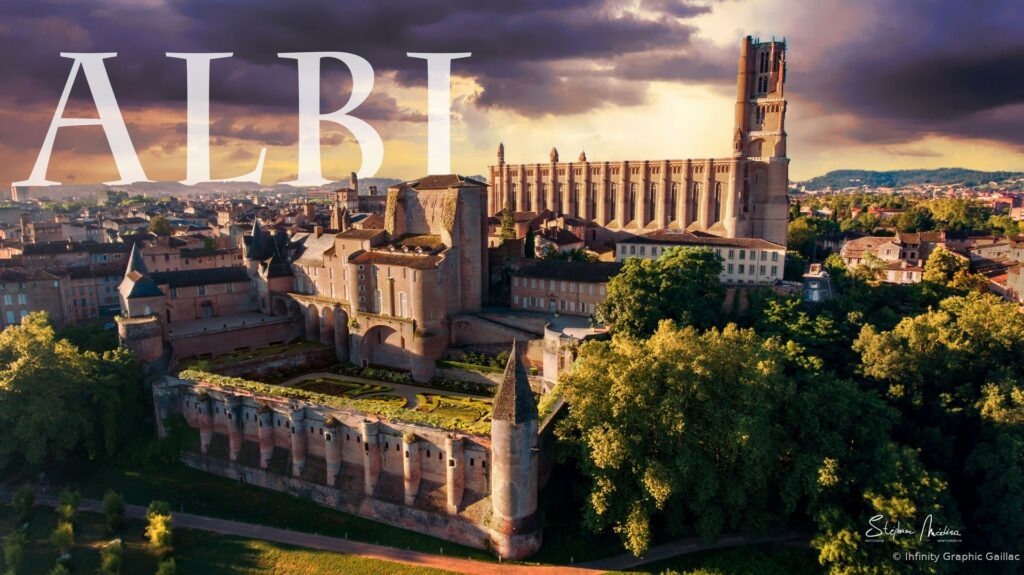 View of Albi with Bridge and Cathedral