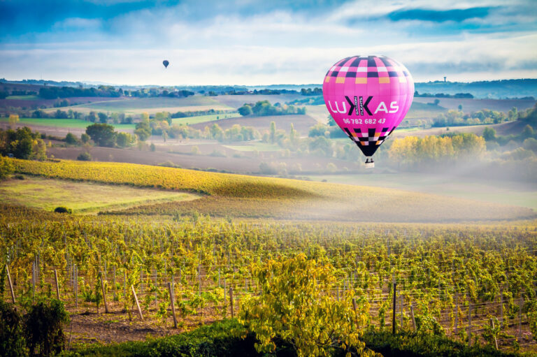 Vol en montgolfière au dessus du Tarn