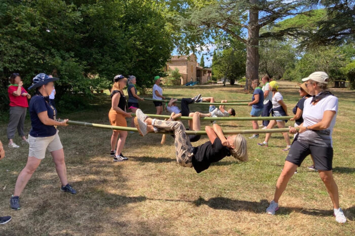 Participants Taking Part in an Outdoor Activity